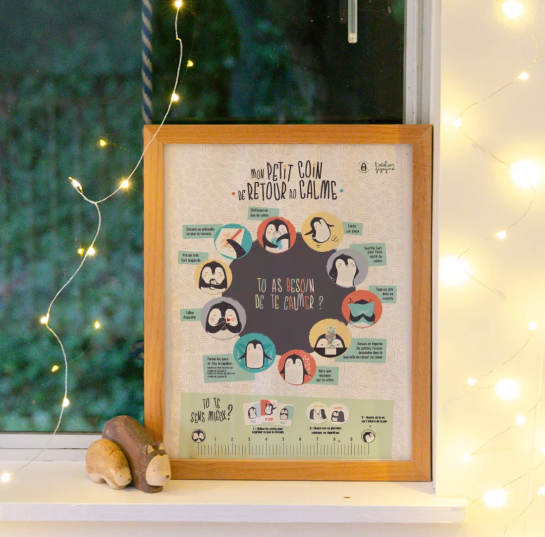 Poster Montessori "Mon ptit coin de retour au calme" Les Bons Plans du Châtelain