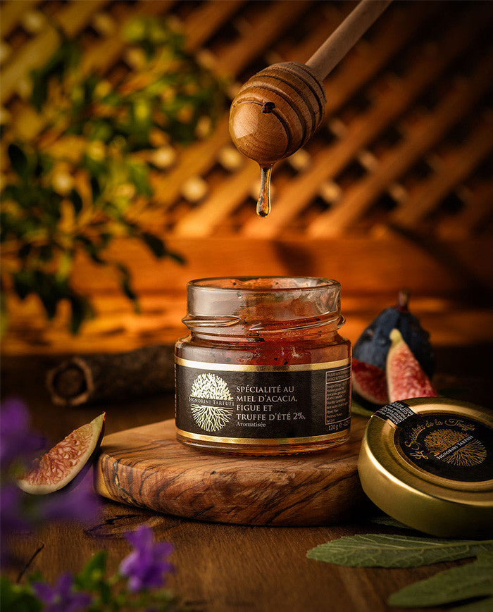 Spécialité Miel d'Acacia Truffe d'été Figue Les Bons Plans du Châtelain