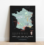 Carte  de France des Vins Les Bons Plans du Châtelain