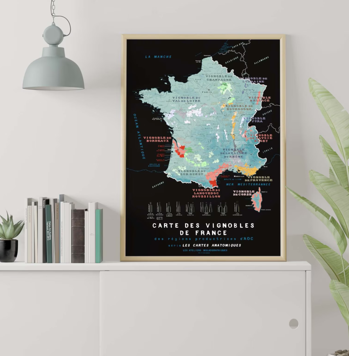 Carte de France des Vignobles Les Bons Plans du Châtelain