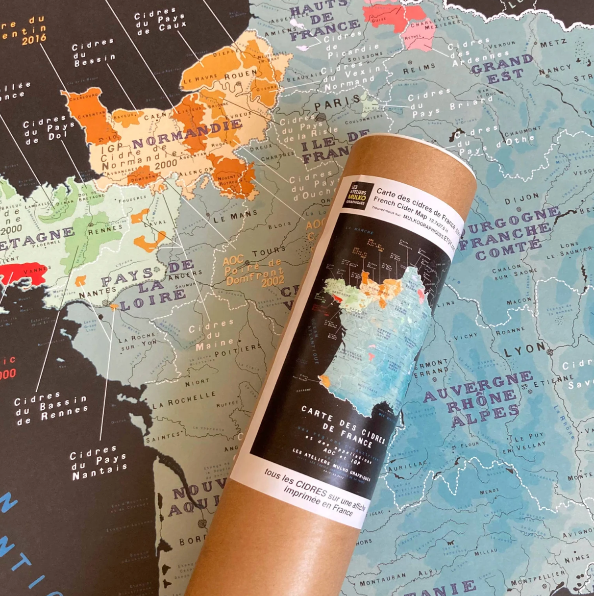 Carte de France des Cidres Les Bons Plans du Châtelain