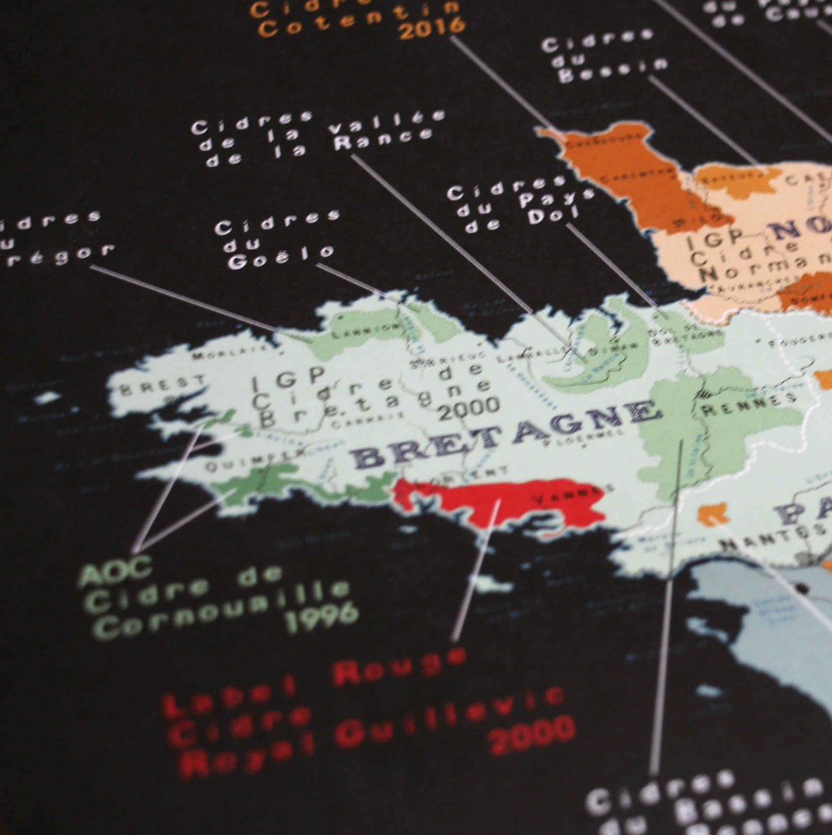 Carte de France des Cidres Les Bons Plans du Châtelain