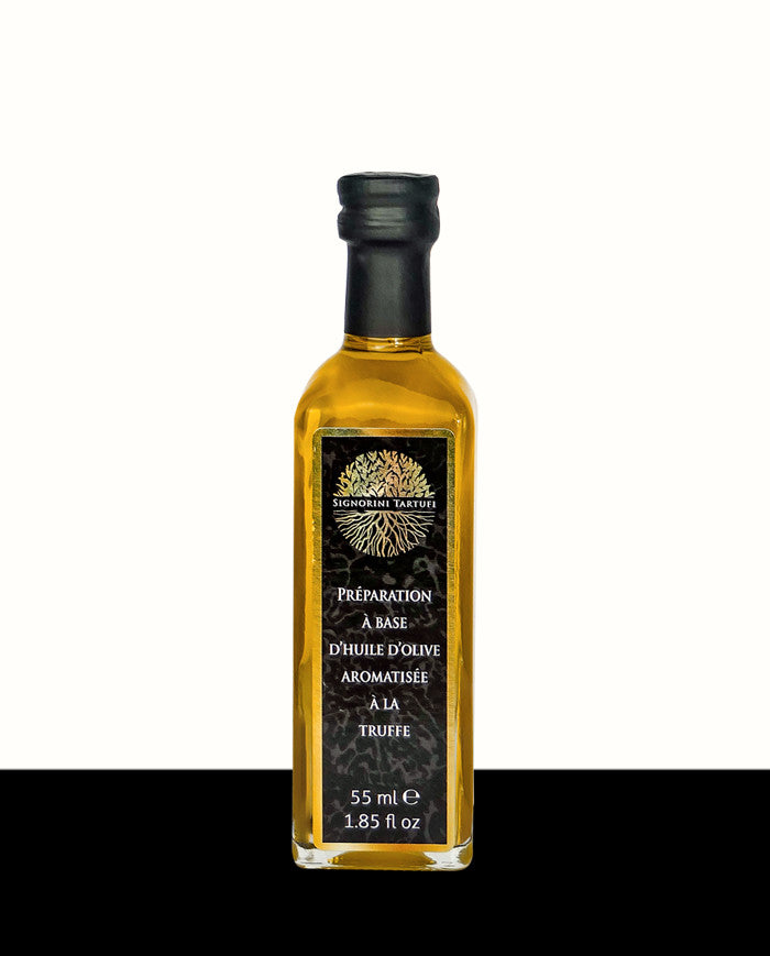 Huile d'olive aromatisée à la Truffe noire Les Bons Plans du Châtelain
