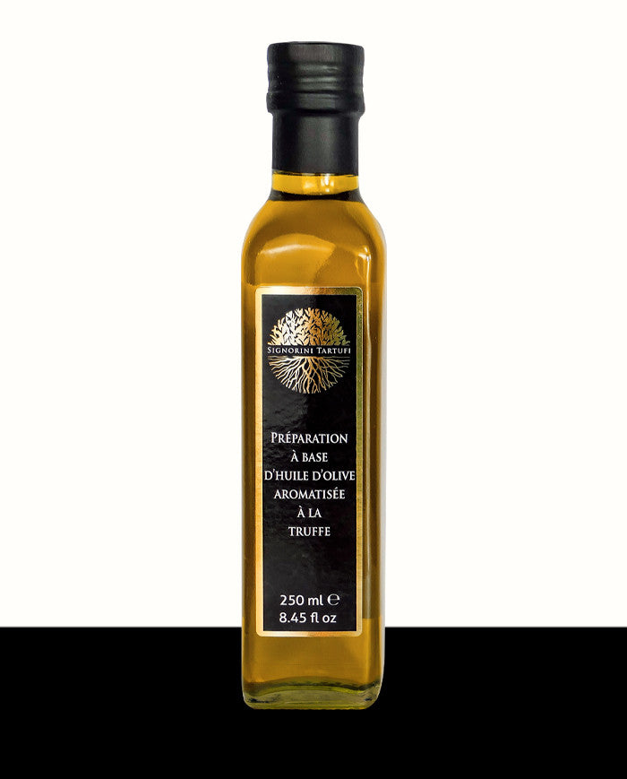 Huile d'olive aromatisée à la Truffe noire Les Bons Plans du Châtelain