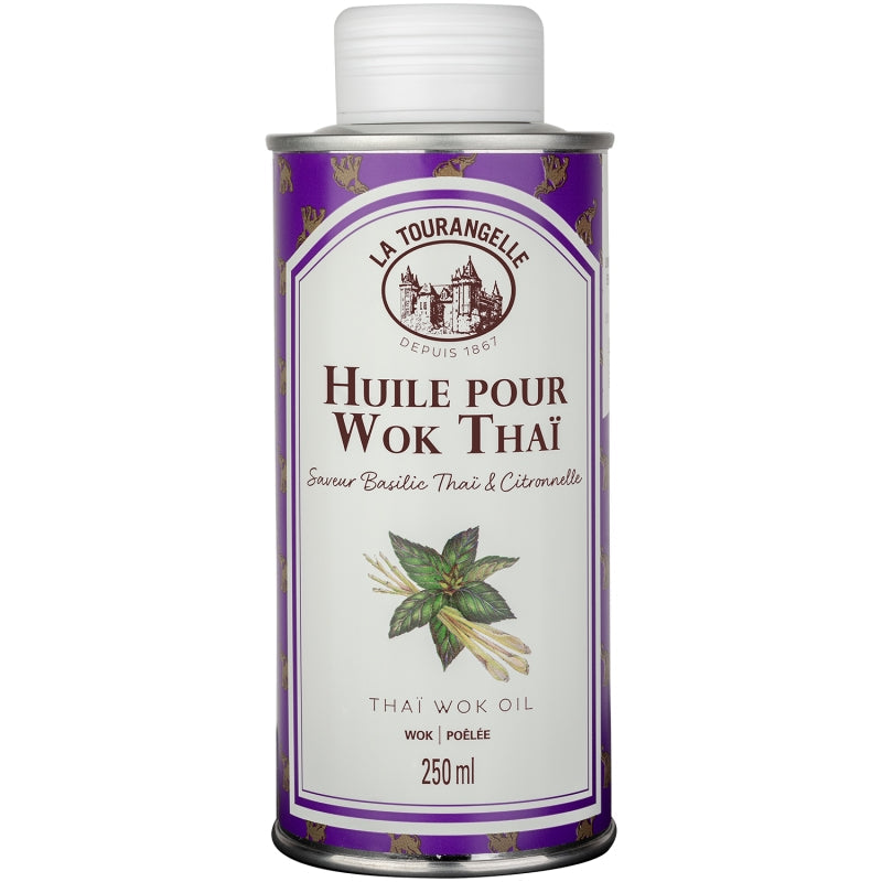 Huile Wok Thaï saveur Basilic thaï et citronnelle Les Bons Plans du Châtelain