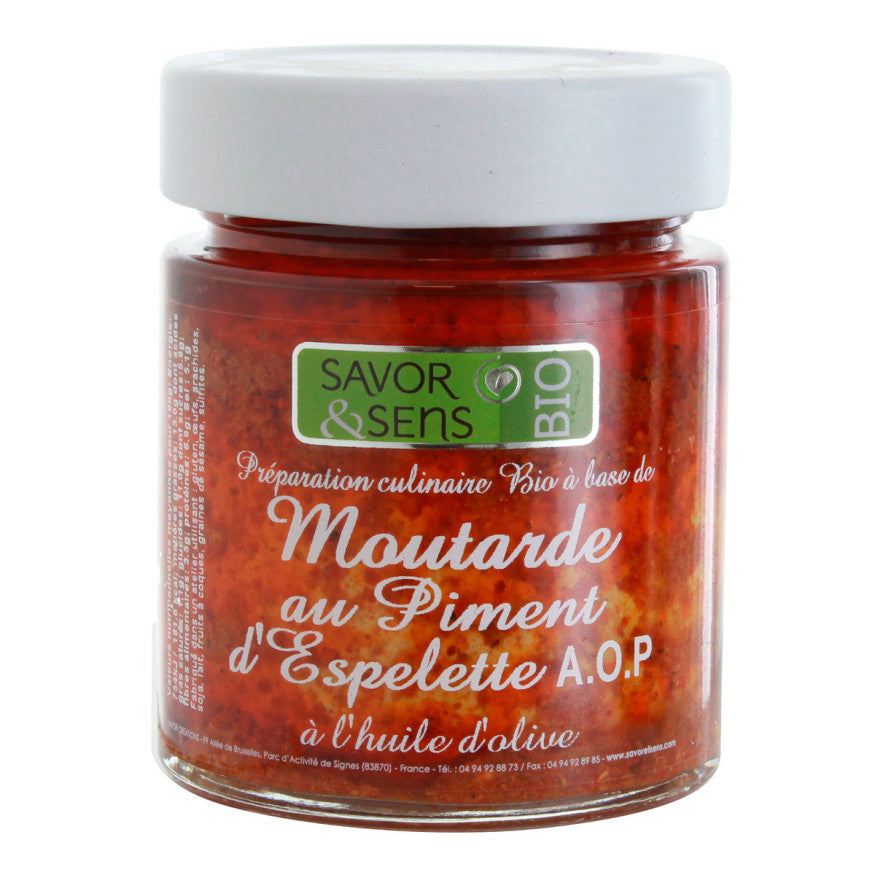 Moutarde Piment d'Espelette AOP Les Bons Plans du Châtelain