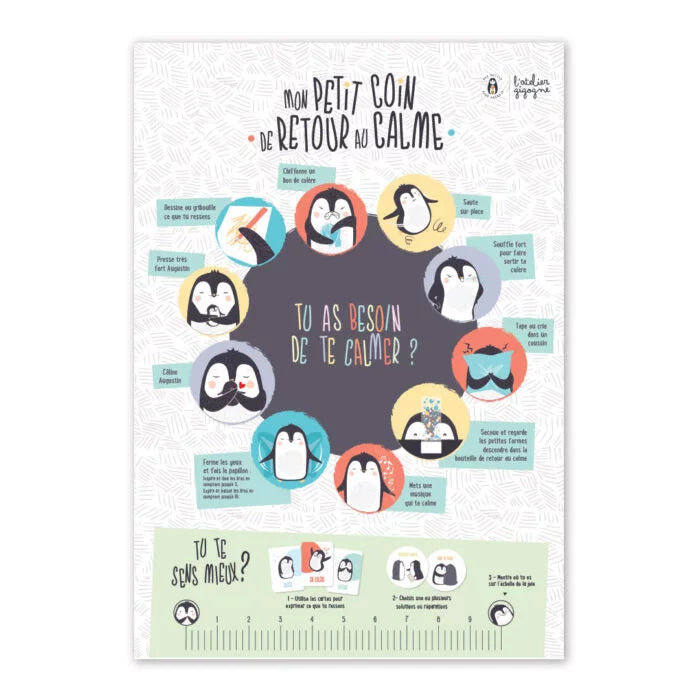 Poster Montessori "Mon ptit coin de retour au calme" Les Bons Plans du Châtelain
