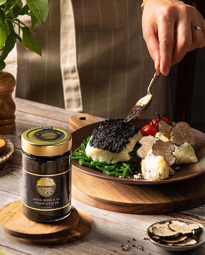 Sauce noire Truffe d'été 5% Les Bons Plans du Châtelain