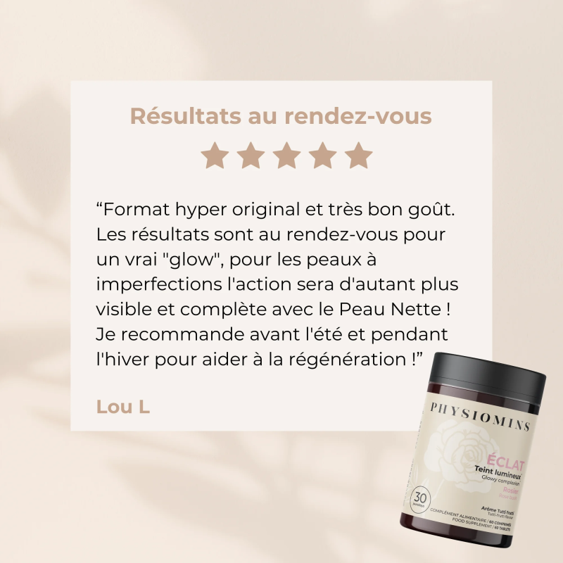 Complément alimentaire Eclat teint lumineux Les Bons Plans du Châtelain
